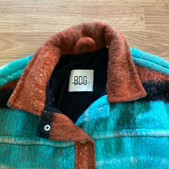 Colorful Plaid Button-Up Jacket - Picture 2 of 6